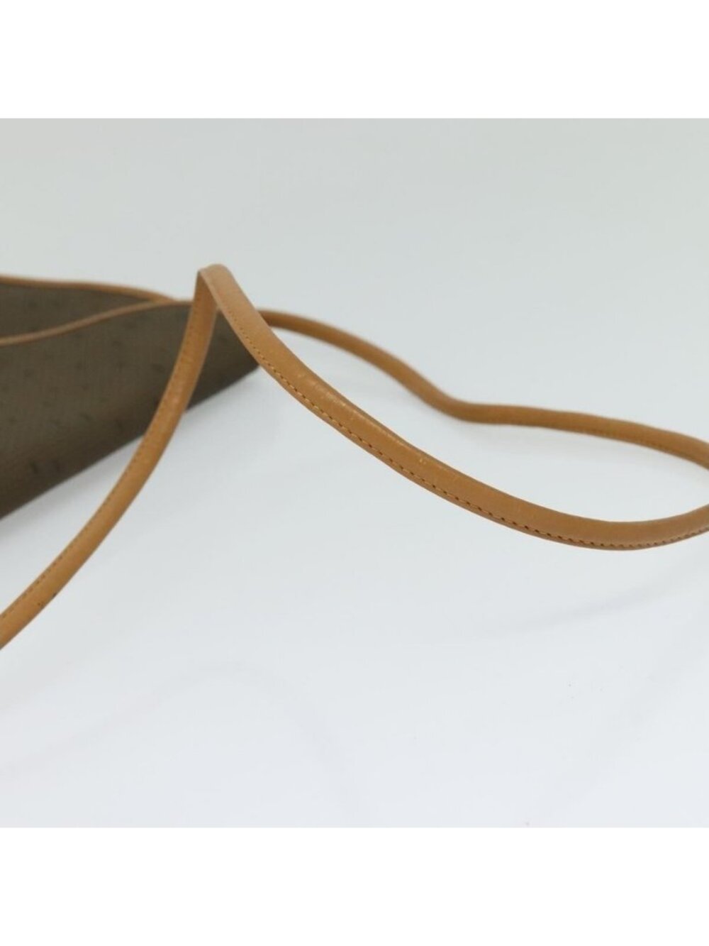Authentic SAINT LAURENT Shoulder Bag PVC Leather Brown Gold - Picture 14 of 16